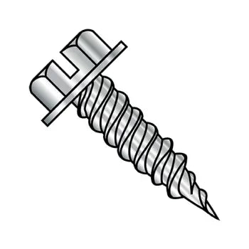 JFAST 1016PSW188 - 10-16X1  Slot Ind Hexwasher 1/4" Across Flats F/T Self Piercing Scr 18 8 Stainless Steel, Case Quantity: 
1,500