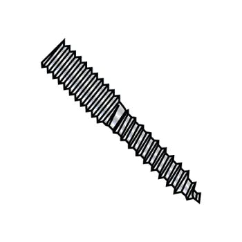 JFAST 1056BH - 10-24X3 1/2  Hanger Bolt Full Thread Zinc, Case Quantity: 
1,000