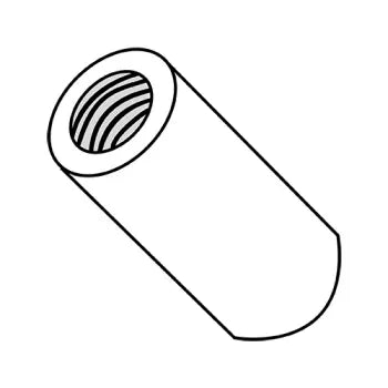 JFAST 101604RFN - 4-40X1  Three Sixteenths Round Standoff Nylon, Case Quantity: 
1,000