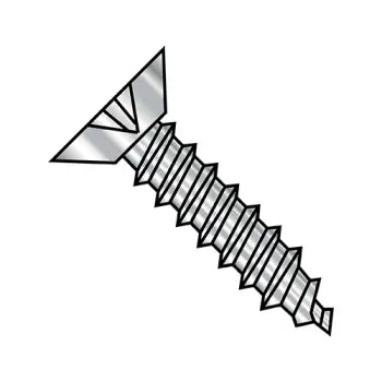 JFAST 0816ABPU188 - 8-18X1  Phillips Flat Undercut Self Tapping Screw Type A B Fully Threaded 18 8 Stainless, Case Quantity: 
4,000