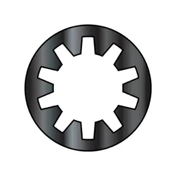 #6 Internal Tooth Lock Washer Black Zinc Plated