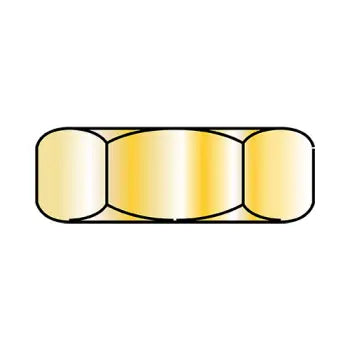 2-56 x 3/16 x 1/16 Hex Machine Screw Nut Zinc Yellow