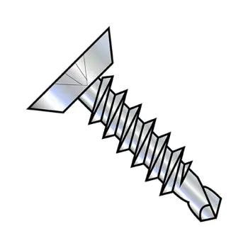 JFAST 1248KPU - 12-14X3  Phillips Flat Undercut Full Thread Self Drilling Screw Zinc and Bake, Case Quantity: 
1,000
