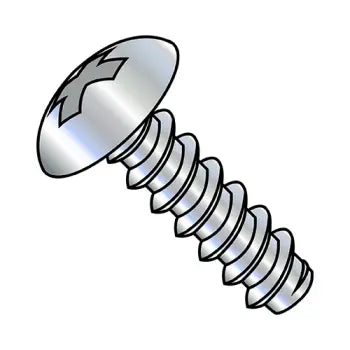 6-20X3/4  Phillips Full Contour Truss Self Tapping Screw Type B Full Thread Zinc And Bake