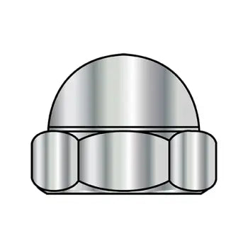 JFAST 87NC - 7/8-9  Two Piece Low Crown Cap Nut Nickel Plated, Case Quantity: 
75