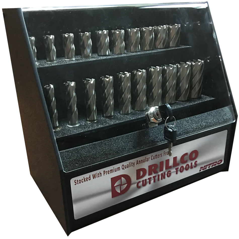 DRILLCO DRL912N72D - 72 pc Nitro Annular Cutter Display