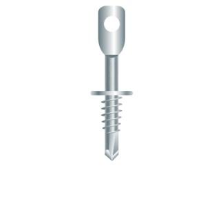 1/4 x 3-1/4 Acoustical Eye Lag Self-Drilling Screw Zinc Plated