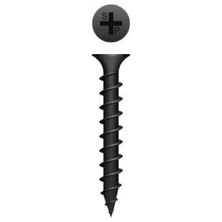 10 x 1-1/2 Phillips Bugle Head Drywall Laminating Screw Fine Thread Black Phosphate