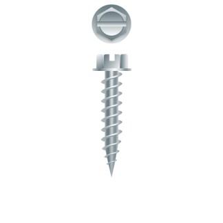 10 x 1 Slotted Indented Hex Washer Head Self-Tapping Sheet Metal Screw