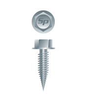 8-32 x 1/2 Unslotted Indented Serrated Hex Washer Head Fine Thread Razor Point Self-Tapping Sheet Metal Screw Zinc Plated