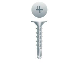 8-18 x 1 Phillips Wafer Head Self-Drilling Screw Zinc Plated