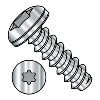 JFAST 0406BTP188 - 4-24X3/8  6 Lobe Pan Self Tapping Screw Type B Fully Threaded 18 8 Stainless Steel, Case Quantity: 
5,000