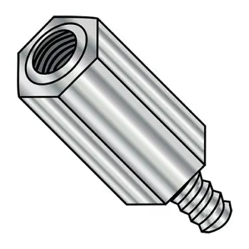 JFAST 140806HMBN - 6-32X1/2  One Quarter Hex Male Female Standoff Brass Nickel, Case Quantity: 
500