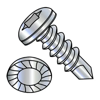 JFAST 1216KTPS - 12-14X1  6 Lobe Pan Serrated Full Thread Self Drilling Screw Zinc Bake, Case Quantity: 
3,000