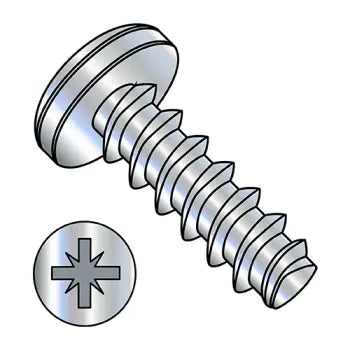 JFAST M2.212LZP4 - M2.2-1.0X12  Metric Pozi Pan Plastite/Fix Alternative 45 Degree Full Thread Zinc and Bake, Case Quantity: 
10,000