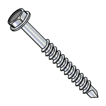 JFAST 14112KW - 1/4-14 X 7 Unslotted Hex Washer Partially Threaded Self Drilling Zinc and Bake, Case Quantity: 
400