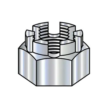 JFAST 56NHC - 9/16-12  Castle Nut Zinc, Case Quantity: 
250