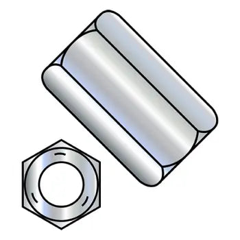 JFAST 502812NCUP5 - 1/2-13X1 3/4  Hex Rod Coupling Nut 3/4 inch Across Flats Grade 5 Zinc, Case Quantity: 
225