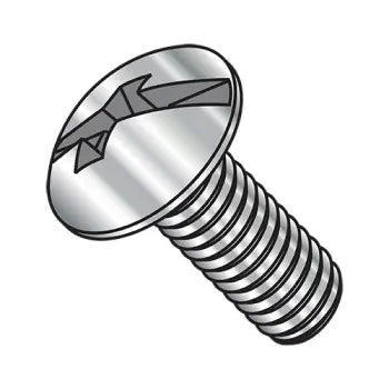 JFAST 0806MCT188 - 8-32X3/8  Combo Slot/Phil Full contour Truss Head Machine Screw Full Thread 18 8 S/ Steel, Case Quantity: 
5,000