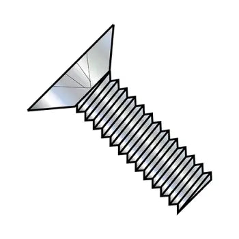6-32 x 1 3/4 Phillips Flat 100 Degree Machine Screw Fully Threaded Zinc Plated