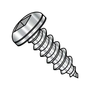 JFAST 1006ABQP188 - 10-16X3/8  Square Pan Self Tapping Screw Type A B Fully Threaded 18 8 Stainless Steel, Case Quantity: 
4,000