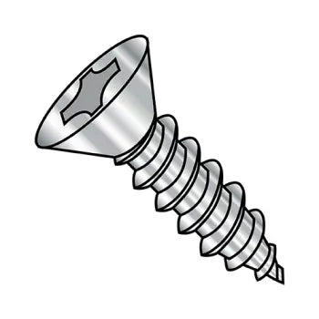JFAST 1412ABPF188 - 1/4-14X3/4  Phillips Flat Self Tapping Screw Type A B Fully Threaded 18 8 Stainless Steel, Case Quantity: 
2,000