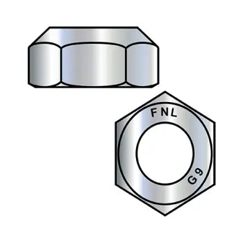 JFAST 15NO9 - 1/4-28  Fine Thread Top Lock Hex Nut Grade 9 DFAR EcoGuard Gray/Silver 1000 Hr Cor, Case Quantity: 
5,000