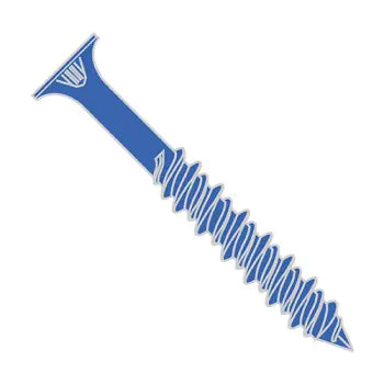 1/4 x 2-3/4 Phillips Flat Head Concrete Screw Blue Finish