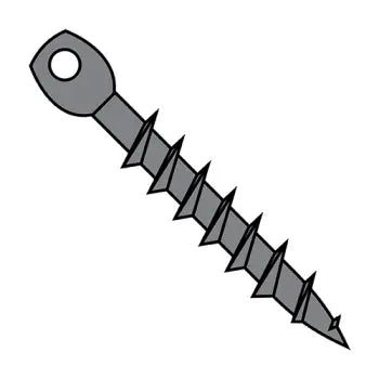 1/4 x 5 Acoustical Eye Lag Screw Plain