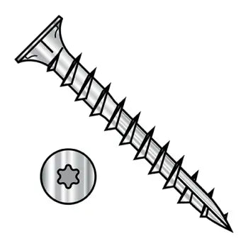 JFAST 0832DTF17188 - 8-8X2  6 Lobe Flat Head w/Nibs Coarse Thred Type 17 Exterior Screws 18 8 Stainless Ste, Case Quantity: 
1,000