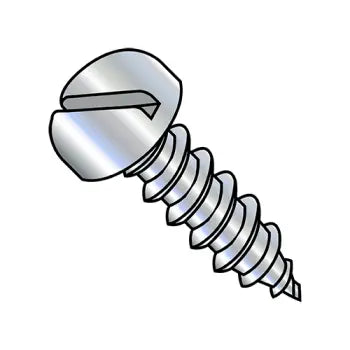 JFAST 0816ABSP - 8-18X1  Slotted Pan Self Tapping Screw Type A B Fully Threaded Zinc And Bake, Case Quantity: 
5,000