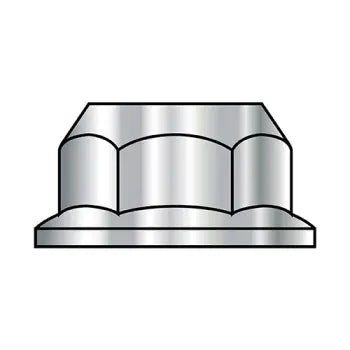 JFAST M10D6923316 - M10-1.5  Din 6923 Metric Hex Flange Nut Non Serrated 3 16 Stainless Steel, Case Quantity: 
500