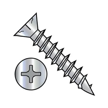 JFAST 0812DPFND - 8-11 X 3/4 Flat Phillips with Nibs Deep Thread Wood Fully Threaded Zinc and Bake, Case Quantity: 
10,500