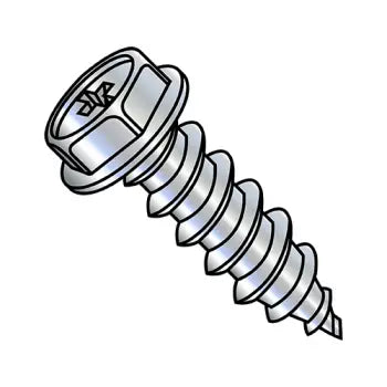 JFAST 1412ABPW - 1/4-14X3/4  Phillips Indented Hex Washer Self Tapping Screw Type A B Fully Threaded Zinc And, Case Quantity: 
3,000