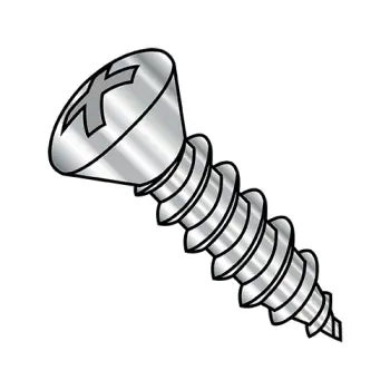JFAST 0820APO188 - 8-15X1 1/4  Phillips Oval Self Tapping Screw Type A Fully Threaded 18 8 Stainless Steel, Case Quantity: 
2,000