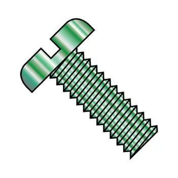 JFAST 1104MSPG - 10-32X1/4  Slotted Pan Machine Screw Fully Threaded Zinc Green, Case Quantity: 
9,000