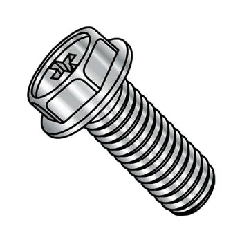 JFAST 1208MPW188 - 12-24 X 1/2 Phillips Hex Washer Fully Threaded Machine Screw Stainless Steel, Case Quantity: 
1,000