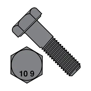 JFAST M10100D93110 - M10X100  Din 931 Class 10.9 Steel Metric Partially Threaded Cap Screw Plain, Case Quantity: 
100