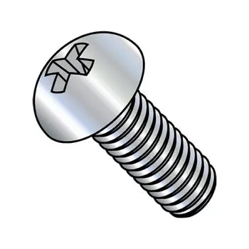 6-32 x 1 3/4 Phillips Round Machine Screw Fully Threaded Zinc Plated