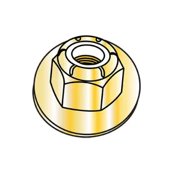 JFAST 31NSFL8 - 5/16-18CE12698  Nylon Insert Flange Hex Locknut Grade 8 Zinc Yellow, Case Quantity: 
600