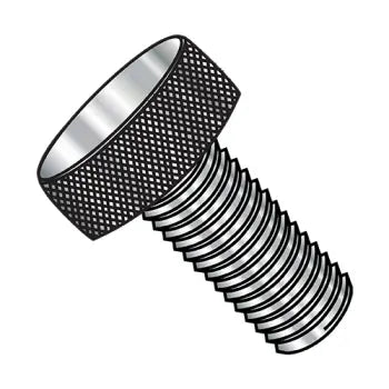6-32 x 1/2 Knurled Thumb Screw Fully Threaded 18-8 Stainless Steel