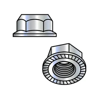 JFAST M10D6923S-10 - M10-1.5 DIN6923 Serrated Flange Nut Class 10 Zinc, Case Quantity: 
1,000