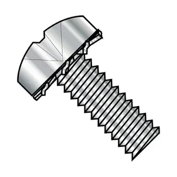 6-32 x 1 Phillips Pan External Sems Machine Screw Fully Threaded 18-8 Stainless Steel