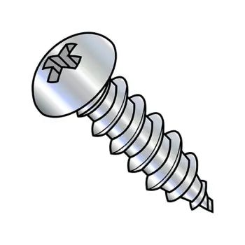 JFAST 0816APR - 8-15X1  Phillips Round Self Tapping Screw Type A Fully Threaded Zinc And Bake, Case Quantity: 
5,000