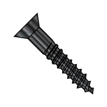 JFAST 1028DPFB - 10-13X1 3/4  Phillips Flat Full Body 2/3 Thread Wood Screw Black Oxide and Oil, Case Quantity: 
2,000