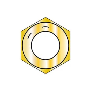 JFAST 87NF8 - 7/8-9  Coarse Thread Finished Hex Nut Grade 8 Zinc Yellow, Case Quantity: 
200