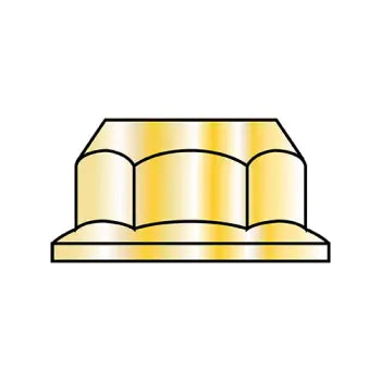 JFAST M10D6923-8Y - M10-1.5  Din 6923 Metric Class 8 Hex Flange Nut Non Serrated Zinc Yellow ROHS, Case Quantity: 
1,000