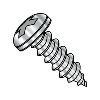 JFAST 1006ABPP188 - 10-16X3/8  Phillips Pan Self Tapping Screw Type A B Fully Threaded 18 8 Stainless Steel, Case Quantity: 
4,000