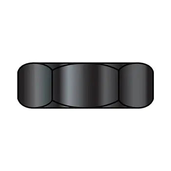 JFAST 0604NHBZ - 6-32X1/4  Small Pattern Hex Machine Screw Nut Black Zinc, Case Quantity: 
10,000
