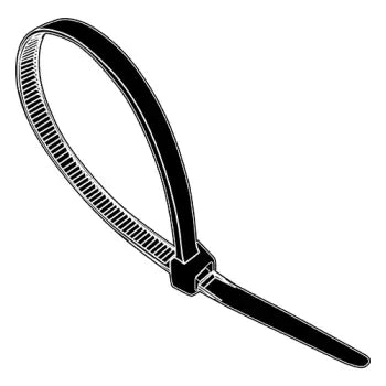 JFAST 06.0-40TCBK - 06.0-40LB  Cable Tie UV Black Nylon 6/6, Case Quantity: 
2,500
